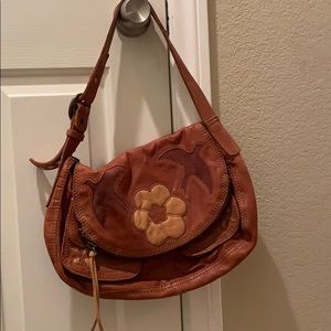 Lucky Brand Stash Bag with Birds and Flowers